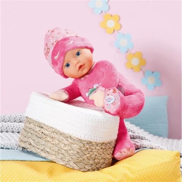 Baby Born - Sleepy - Mjuk docka med inbyggd skallra - Rosa - 30 cm - Från 3 år