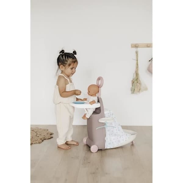 3-i-1 børnekuffert - Baby Nurse - Til babyer op til 42 cm - Beige/Pink/Hvid