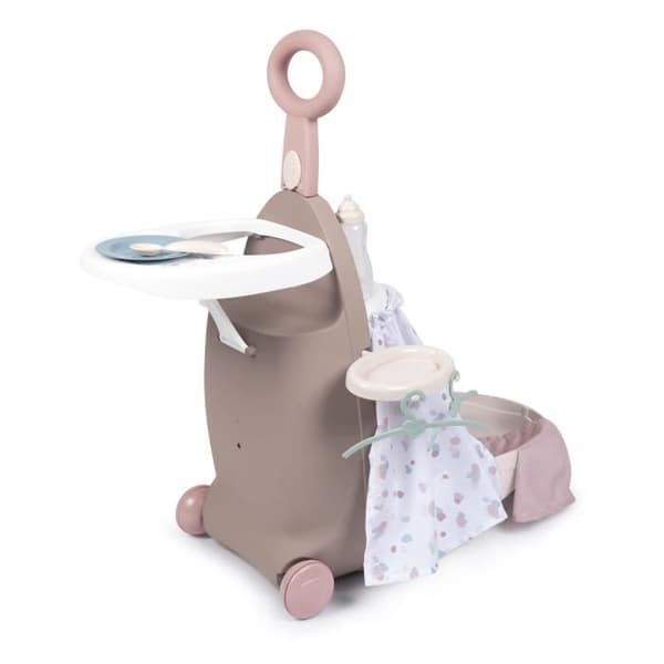 3-i-1 børnekuffert - Baby Nurse - Til babyer op til 42 cm - Beige/Pink/Hvid