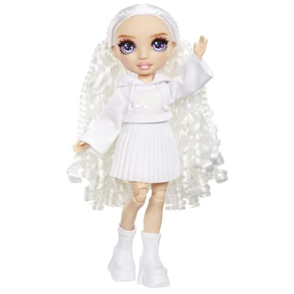 Rainbow High - Akvarel - 1 27 cm modedukke (lilla) - 2 outfits og tilbehør til personliggørelse - Farv dit hår