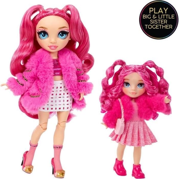 Rainbow High Littles - 15 cm dukke + kæledyr - lyserød - fra 4 år