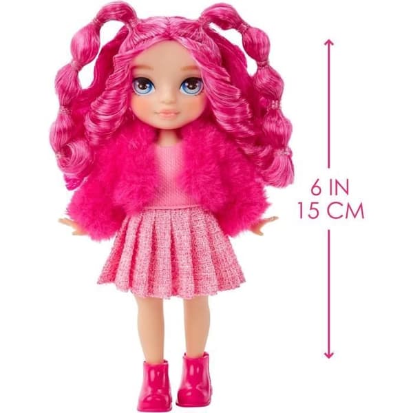 Rainbow High Littles - 15 cm dukke + kæledyr - lyserød - fra 4 år
