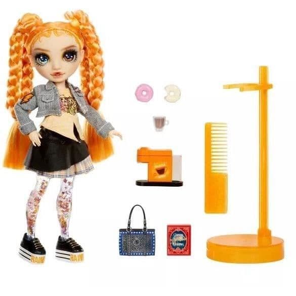 Rainbow High - Sparkle & Shine - 27 cm modedukke - Orange - Ben med glimmervæske - Fra 4 år