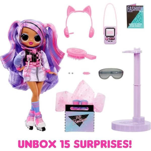 LOL Surprise OMG - Modedukke - Ace - 24 cm dukke og tilbehør - Fra 3 år