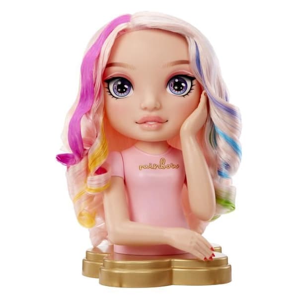 Rainbow High - Bella Styling Head - 33cm - Färga naglar och hår - Använd produkterna för dig - Från 4 år