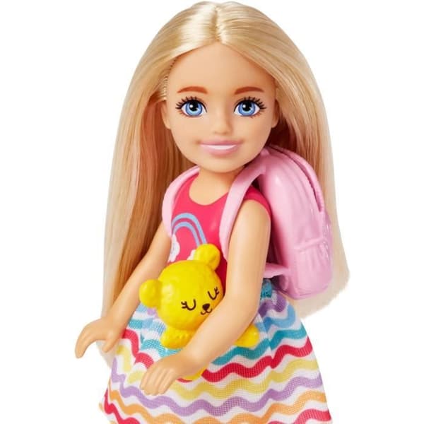 Barbie Chelsea på en resa låda med valp och tillbehör HJY17