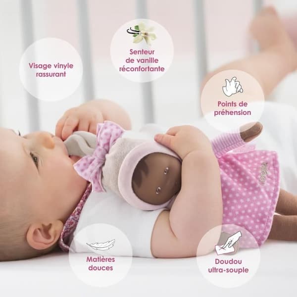Doudou - COROLLE - Miss Rose Reves d'Étoiles - 25 cm - Fra fødslen