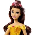 Miniatyrbild 3 av 6: Belle-docka 29 cm, Mattel Disney Princess-docka med utklädnad och tillbehör HLW11