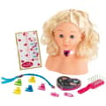 Miniatyrbillede 2 af 5: PRINSESSE CORALIE Frisør og makeup-hoved med tilbehør - 25 cm