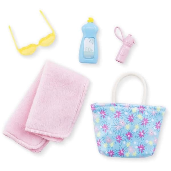 Zoé på strandkassen COROLLE GIRLS - modedukke - 5 tilbehør - 28 cm - Fra 4 år