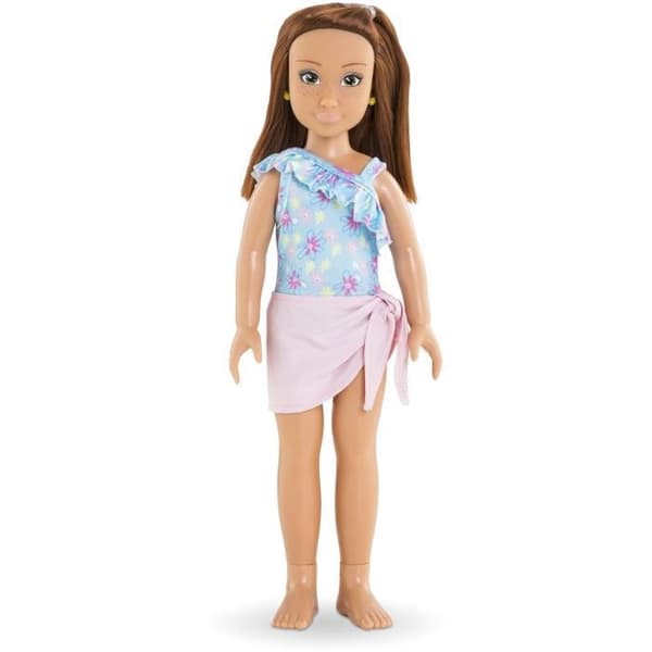 Zoé på strandkassen COROLLE GIRLS - modedukke - 5 tilbehør - 28 cm - Fra 4 år