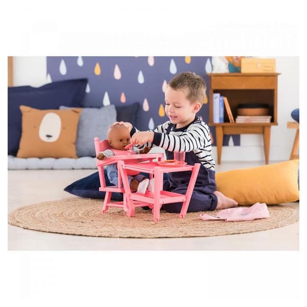 Barnstol för dockor 36 och 42 cm - Corolle - 2 i 1 - Flerfärgad