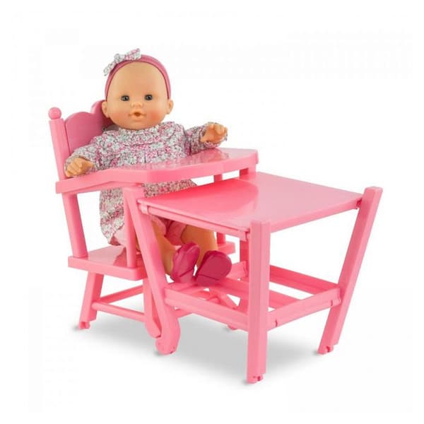 Barnstol för dockor 36 och 42 cm - Corolle - 2 i 1 - Flerfärgad
