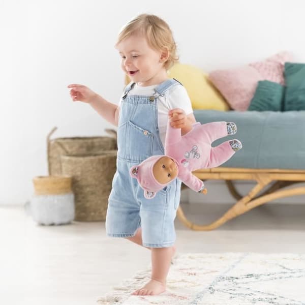 My Doudou COROLLE - Pti' Coeur Ours Rose - 30 cm - lille babydukke - vaniljeduft - fra 9 måneder