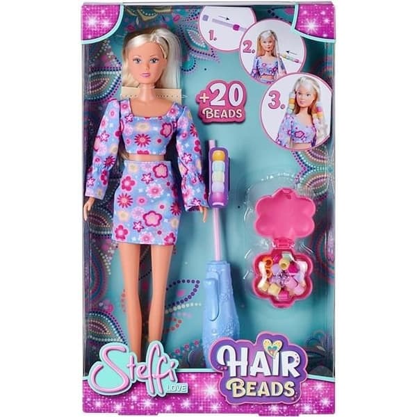 Steffi Love - Pärldocka - 29 cm - Håraccessoarer till docka - Från 3 år