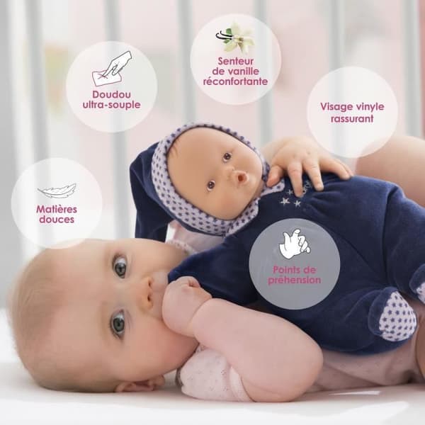 Doudou - COROLLE - Babipouce Marine Reves d'Étoiles - 28 cm - Från födseln