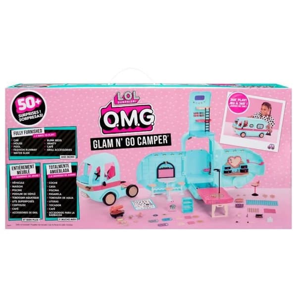LOL Överraskning OMG Glamper (blå) - Dockhusvagn - L 90 x H 60 cm
