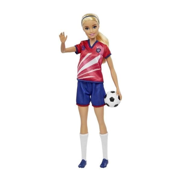 BARBIE - Barbie Fotbollsspelare - Docka - 3 år och +