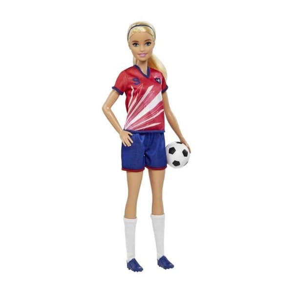 BARBIE - Barbie Fotbollsspelare - Docka - 3 år och +