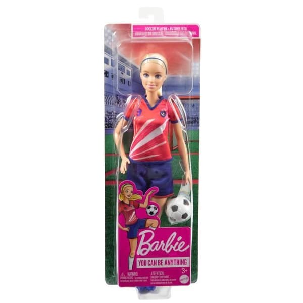 BARBIE - Barbie Fotbollsspelare - Docka - 3 år och +
