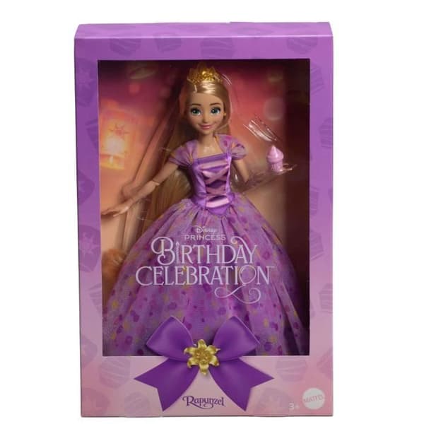 DISNEY PRINSESSER Rapunzel Födelsedagsfestdocka Inspirerad av filmen - HYC38