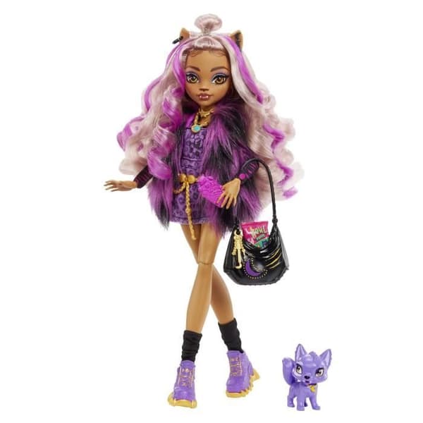 Monster High - Clawdeen Wolf lemmikin kanssa - Nukke - 4-vuotiaasta alkaen - MONSTER HIGH - HHK52 - MONSTER HIGH FASHION -NUKKE