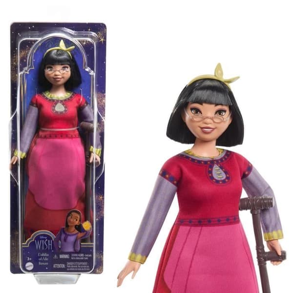 Disney Modedocka - MATTEL - D-XIN DOLL - Röd Klänning - 7 Ledpunkter