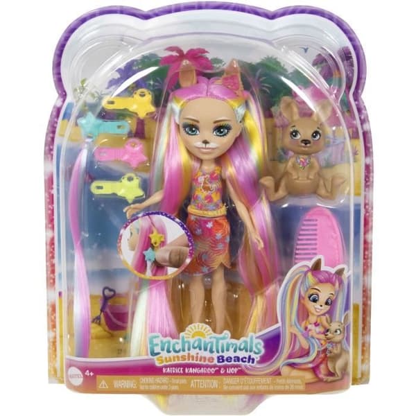 Enchantimals Hårdocka Djurdocka och Figur HTJ70