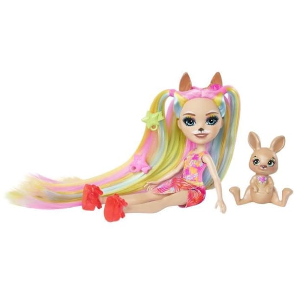 Enchantimals Hårdocka Djurdocka och Figur HTJ70