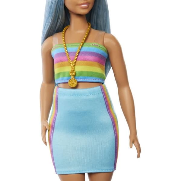 FASHIONISTA REGNBÅGSKLÄD - BARBIE - HRH16 - BARBIE MODEDOCKA