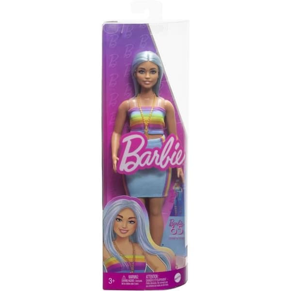 FASHIONISTA REGNBÅGSKLÄD - BARBIE - HRH16 - BARBIE MODEDOCKA