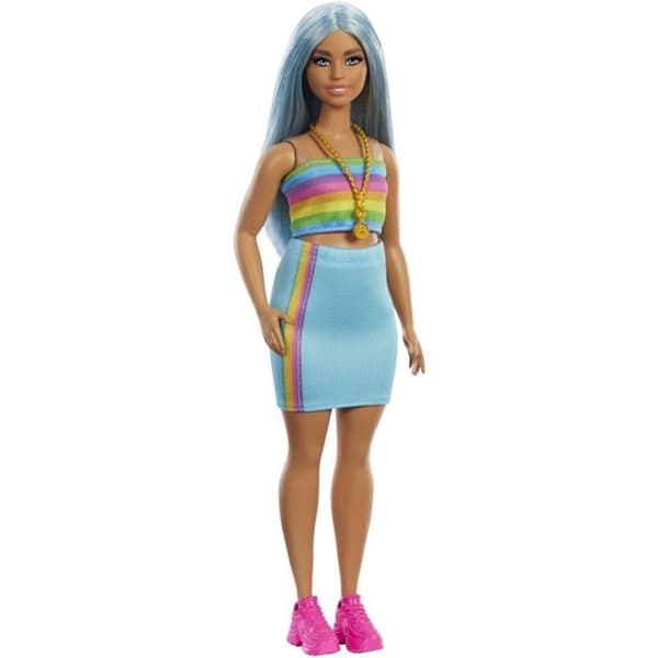 FASHIONISTA REGNBÅGSKLÄD - BARBIE - HRH16 - BARBIE MODEDOCKA