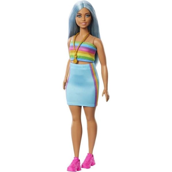 FASHIONISTA REGNBÅGSKLÄD - BARBIE - HRH16 - BARBIE MODEDOCKA