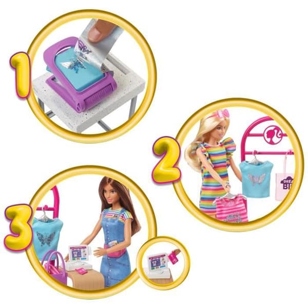Barbie - Barbie Boutique Creation Box - Modedocka - 5 år och uppåt - BARBIE - HKT78 - BARBIE MODEDOCKA