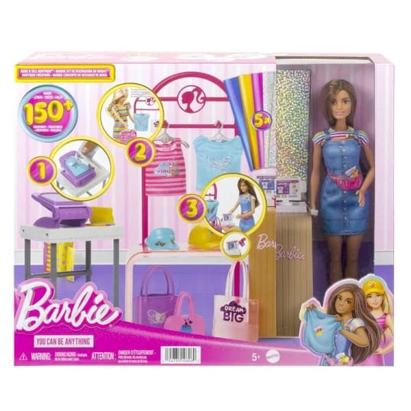 Barbie - Barbie Boutique Creation Box - Modedocka - 5 år och uppåt - BARBIE - HKT78 - BARBIE MODEDOCKA