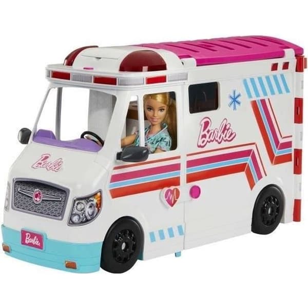 Barbie - Medicinskt fordonsset med ambulans och klinik - Modedocka - Barbie - HKT79 - BARBIE MODEDOCKA