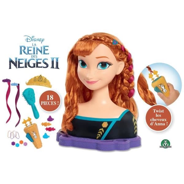 Frost 2 Deluxe Stylinghuvud - Anna - Disney Prinsessa