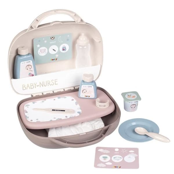 Vanity Baby Nurse - SMOBY - BN VANITY - 13 tillbehör ingår - Flerfärgad - Unisex - Barn