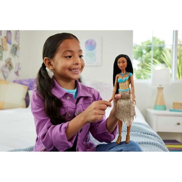 Pocahontas-dukke 29 cm, Mattel Disney Prinsesse-dukkeudklædning og tilbehør HLW07
