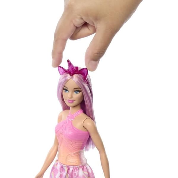 Barbie Enhörningsdockor med Fantasy Hår och Tonade Outfits HRR13