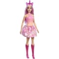 Miniatyrbild 1 av 6: Barbie Enhörningsdockor med Fantasy Hår och Tonade Outfits HRR13