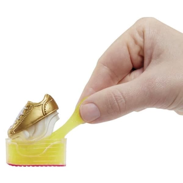 Regnbue High Fashion Dukke med Slime Sæt og Kæledyr - Sunny (Gul) - 28cm Glitter Dukke med Slime Sæt og Kæledyr