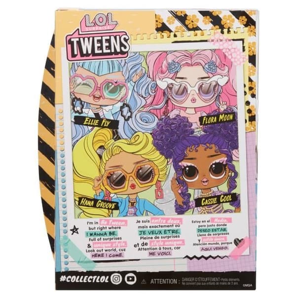 LOL Surprise Tweens - 24 cm leddelt modedukke - Hana Groove - 2 outfits og diverse tilbehør - Fra 4 år