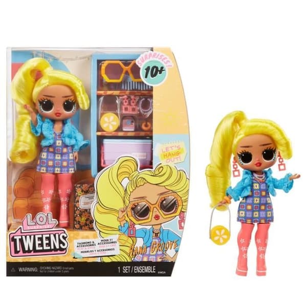 LOL Surprise Tweens - 24 cm leddelt modedukke - Hana Groove - 2 outfits og diverse tilbehør - Fra 4 år