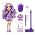 Miniatyrbild 2 av 6: Regnbågsfärgad High Fashion-docka med slime-set och husdjur - Lila (Lila) - 28 cm glitterdocka med slime-set