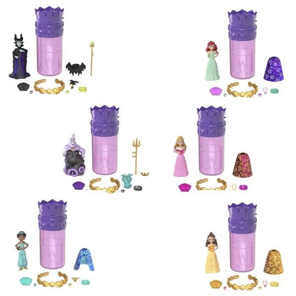 Disney Princess Mini Royalty Dockor Färgavslöjande Sortiment HXH16