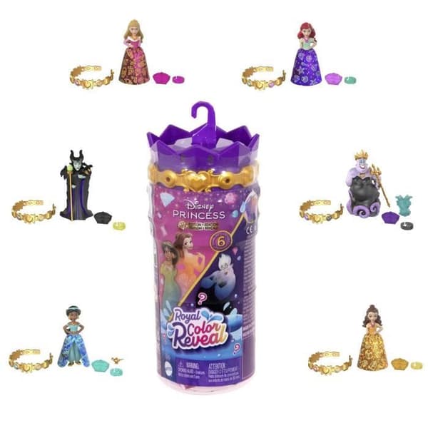 Disney Princess Mini Royalty Dockor Färgavslöjande Sortiment HXH16