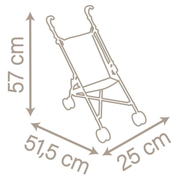 Baby Nurse rottingvagn för spädbarn upp till 42 cm - Smoby