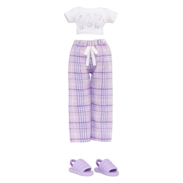 Pyjamasparty för högstadiet - 22 cm ledad modedocka - Violett (lila) - Massor av tillbehör - från 4 år