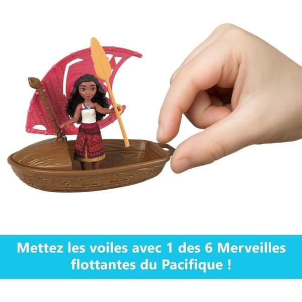 MATTEL Pirogue och dess 3 överraskningar JBT68 -Vaiana 2
